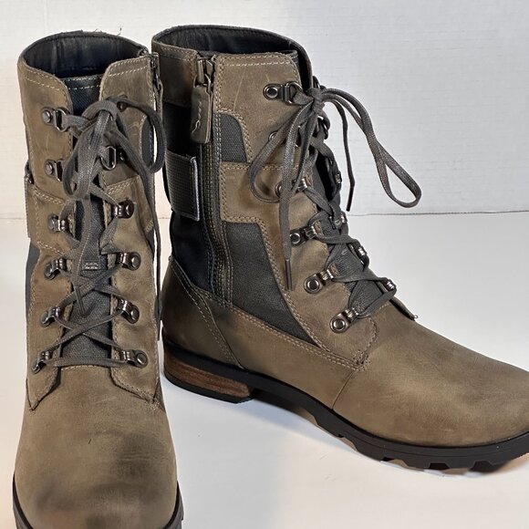 Sorel Brown Lace-Up Combat Boots - Picture 16 of 16